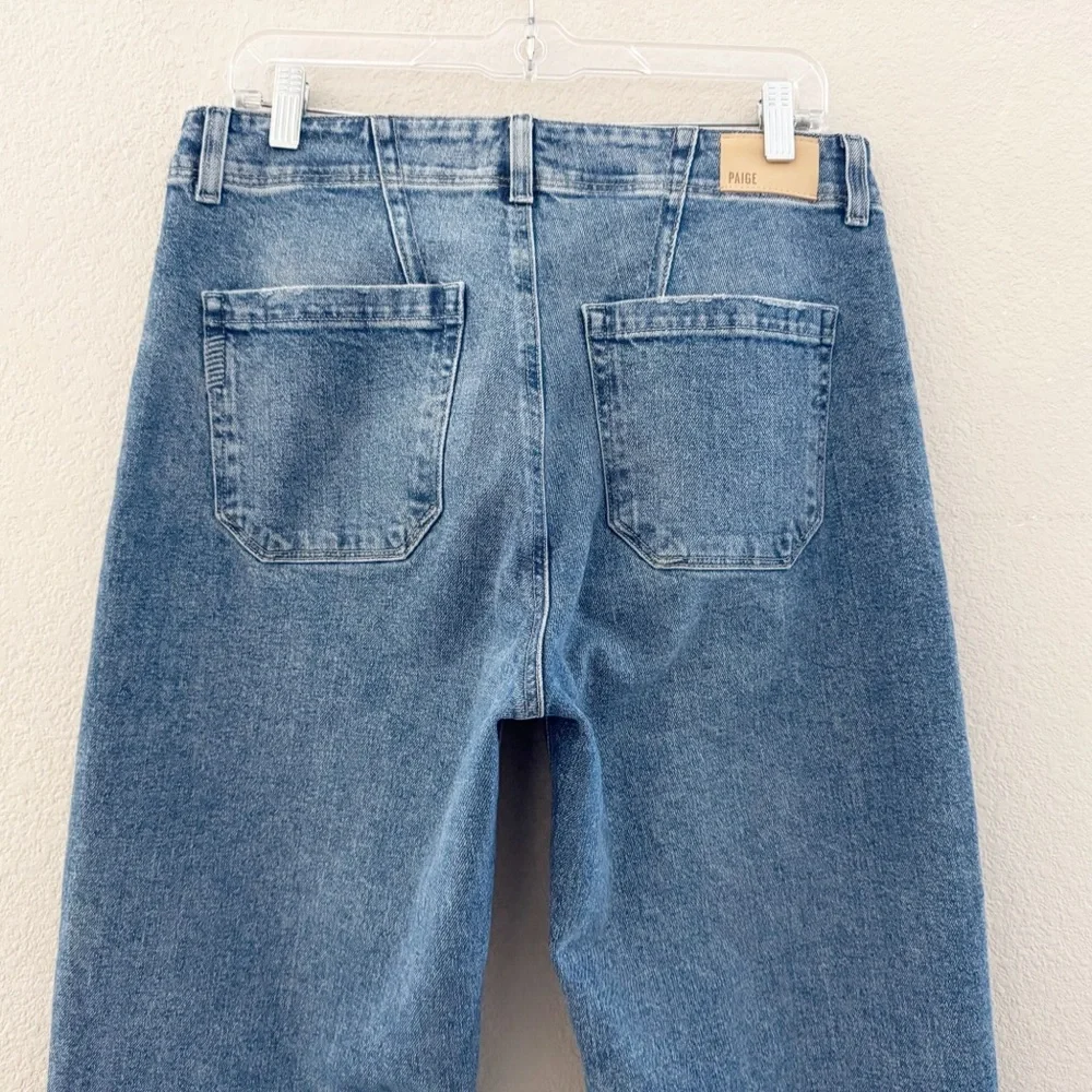 Paige Alexis Barrel Jeans 29 Ryland Denim Blue Casual Minimalist Classic Trendy - Picture 13 of 16